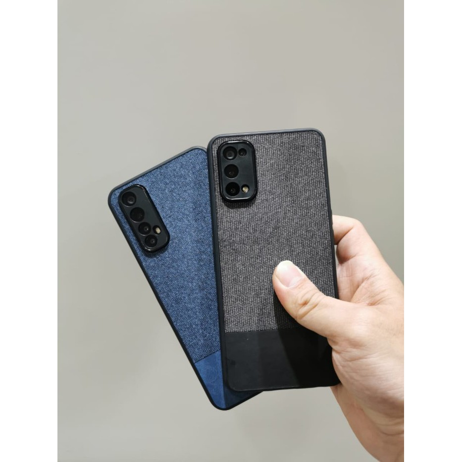 REALME 9 4G 9 PRO PLUS 8 4G / 5G 8i 8 PRO 7i C17 NARZO 50 20 PRO SOFT CASE FABRIC DENIM COVE