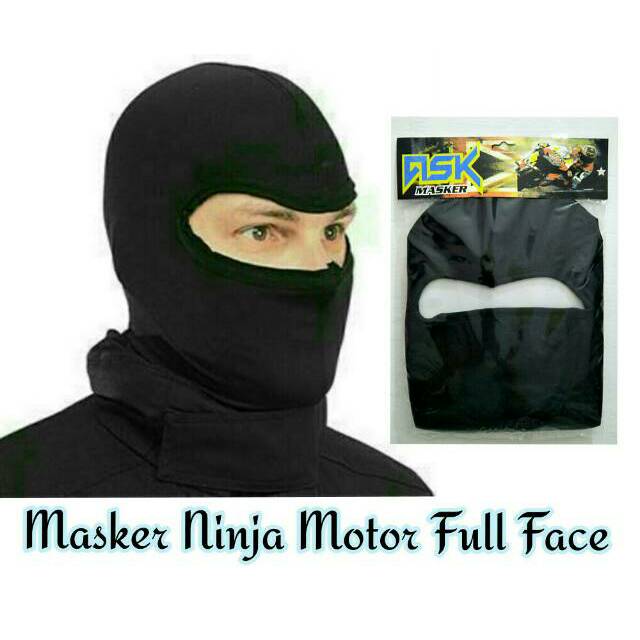 masker ninja full face ,masker balaclava, sarung kepala helm masker motor