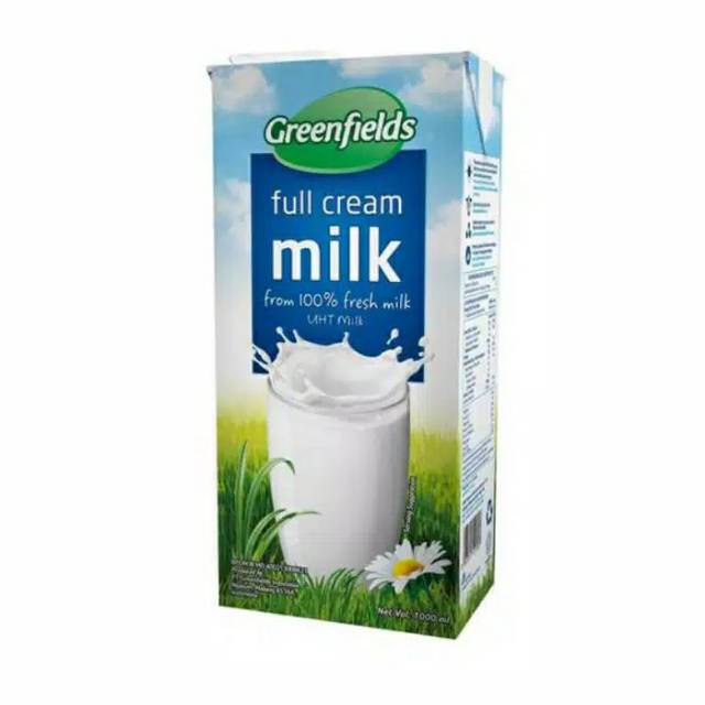 Susu Green fields UHT Full Cream 1liter
