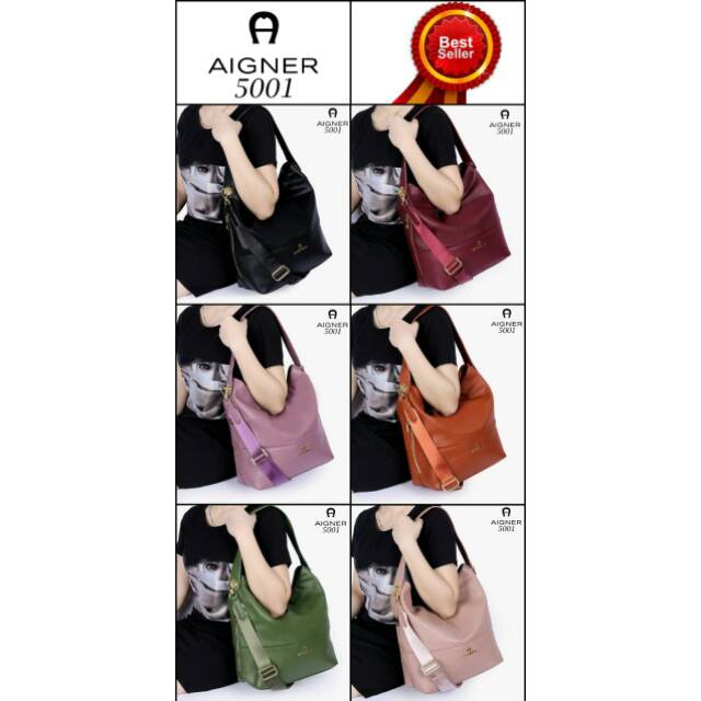 Aigner Maya Hobo Shoulder Bag 5001