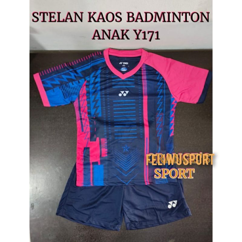 BAJU BADMINTON ANAK/ SETELAN ANAK BULUTANGKIS LINING