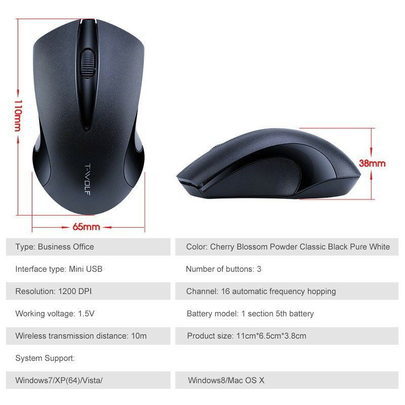 Gaming Mouse Wireless Murah High Quality 2.4Ghz