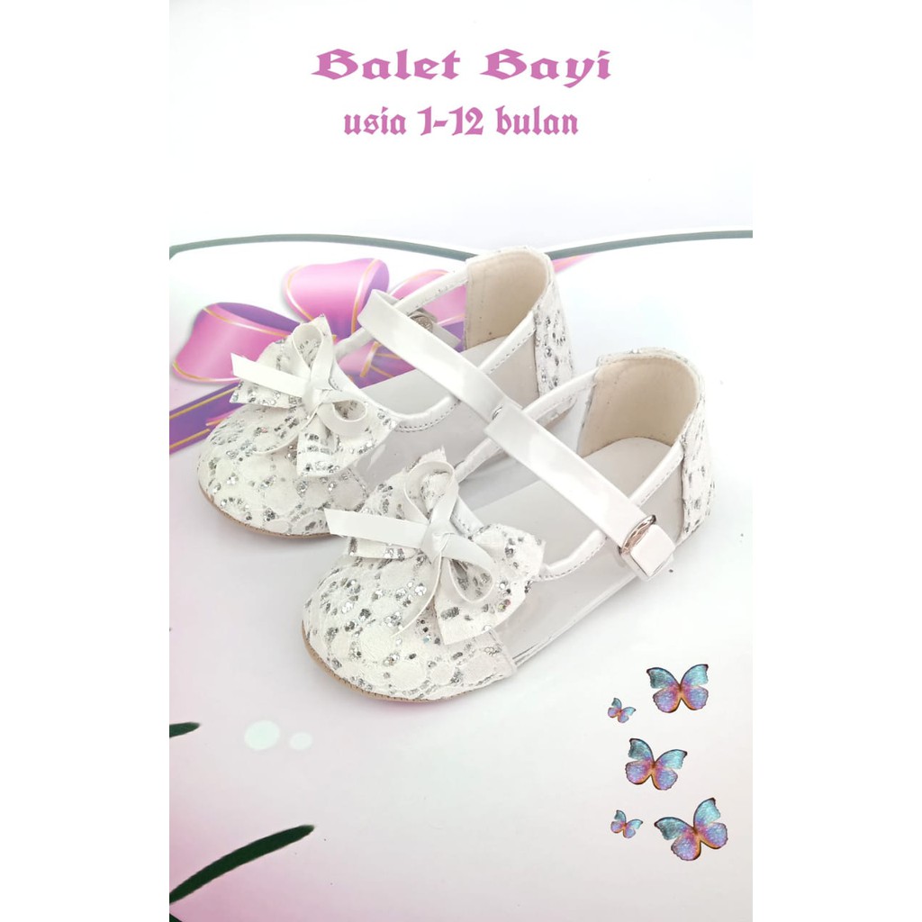 Sepatu Bayi Baby Shoes Flatshoes Sepatu Bayi Balet Mika Lucu 1-11 Bln Sepatu Bayi Cantik Murah