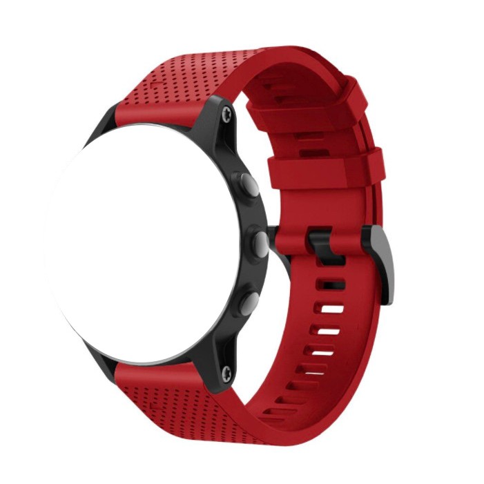 N33 Quick Fit 20mm Strap Garmin D2 Delta S - Rubber Metal Black Buckle