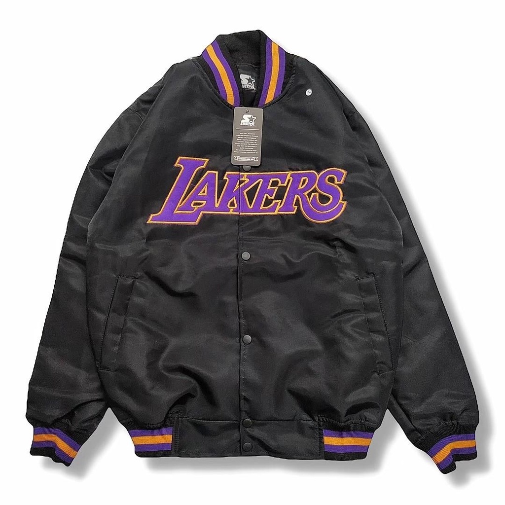 Jaket Varsity LAKERS BIG LOGO / Jaket Varsity Pria / Jaket Varsity Wanita Available M L XL Casual Good Brand Quality (Fulltag) Realpict