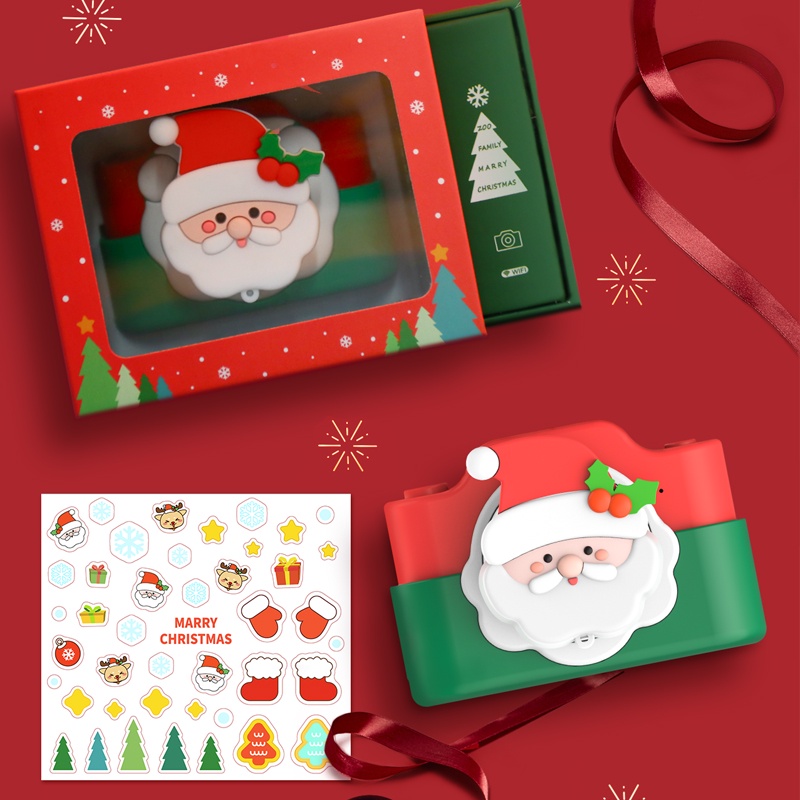 Christmas Gift / Santa Camera Kids / Kamera Anak / Selfie / 16 GB / 24 MP / Mainan Anak
