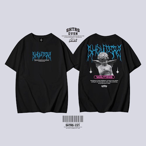 Kaos Distro Praying / Apparel Design Costum, Tshirt Pria - Baju Oversize Premium Murah