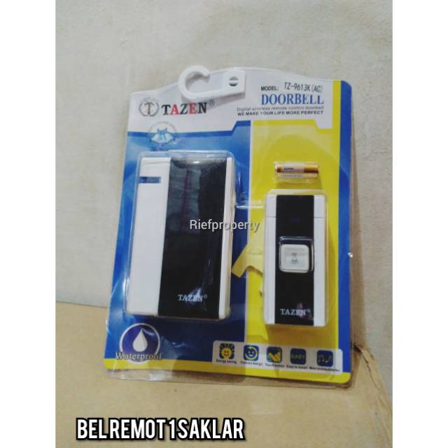 Bel remot tazen 1 saklar weireles