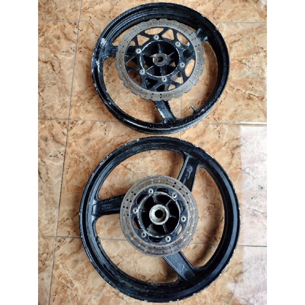 velg velk pelek Kawasaki ninja rr new rr old original copotan