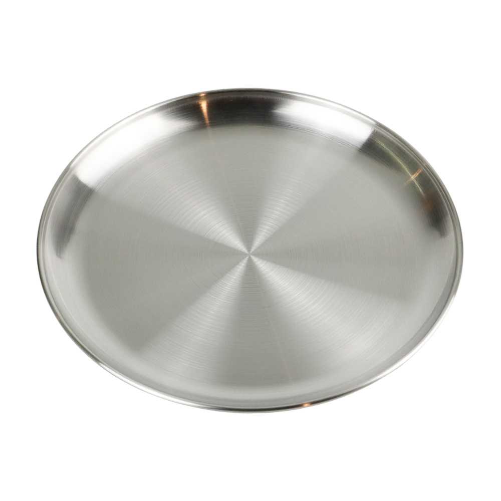 Piring Besi Stainless Steel Food Grade Beli untuk selamanya anti pecah anti karat tidak beracun Makan European Style Stainless Steel gold dan silver European Style Dinner Plates Gold Dining Serving Dishes Steak Kitchen Round Cake Tray Western dinner set
