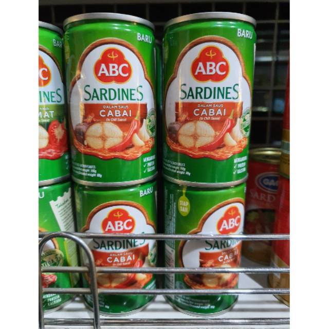 

ABC SARDINES Dalam Saus CABAI 155GR