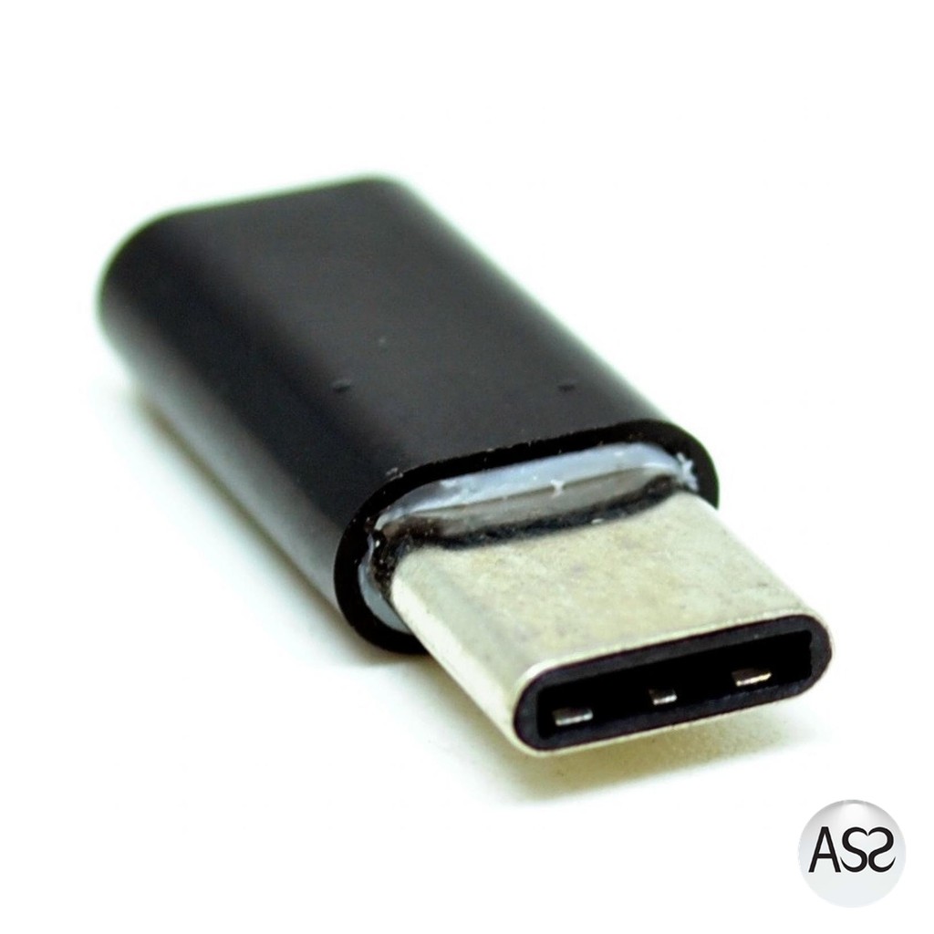 ASS Shop - Taffware Plastic Fitting Micro USB to USB 3.1 Type C Adapter - US173