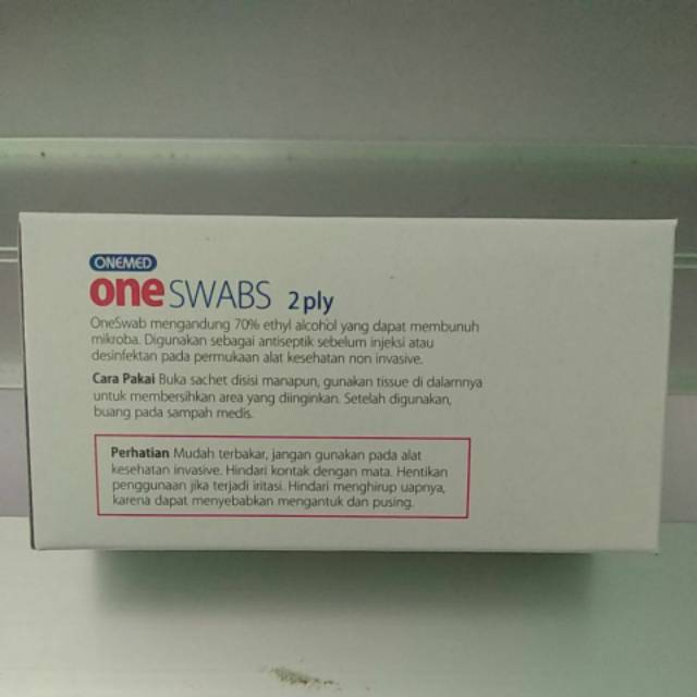 ONESWABS 2PLY TISU ALKOHOL ANTISEPTIK ONEMED