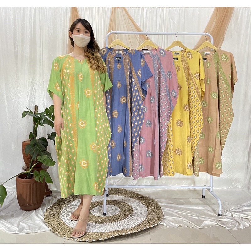 daster batik huza, dress batik, daster premium