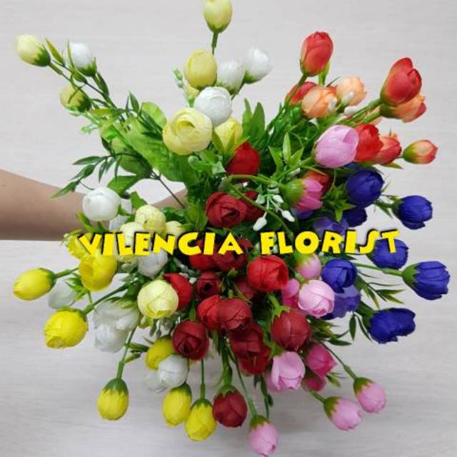 Bunga mawar mini palsu buket imitasi hiasan dekorasi lamaran pernikahan wisuda hantaran