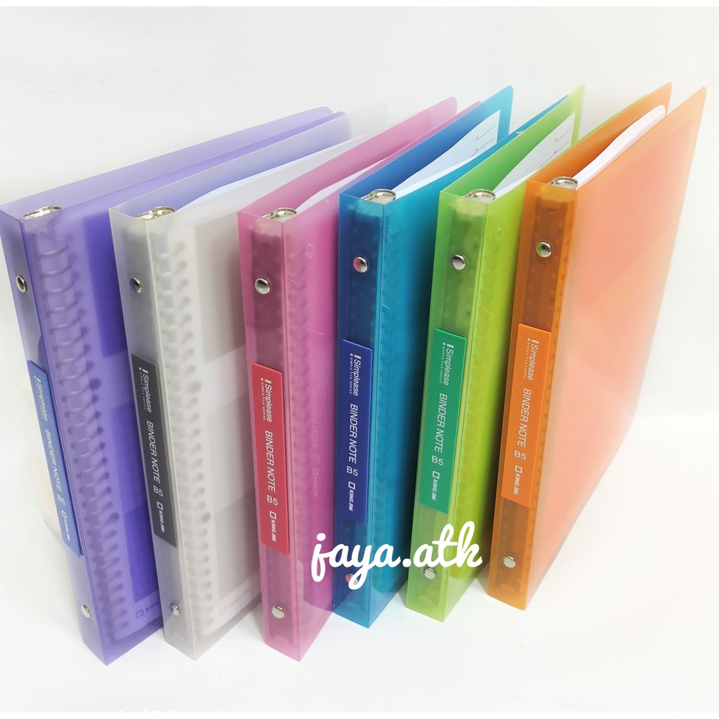 BINDER NOTE B5 26 RING MAP BINDER LOOSE LEAF B5 WARNA TRANSPARANT BONUS ISI 130SPGA KING JIM