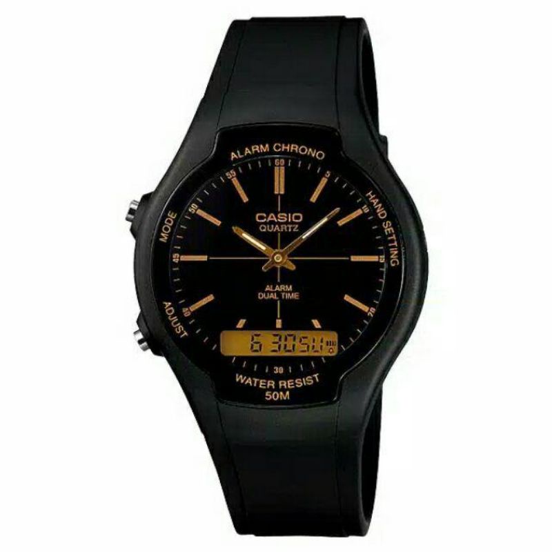 READY STOK!! Jam Tangan Unisex AW-90H-7BVDF , 9EVDF , 2BVDF CASIO ORIGINAL