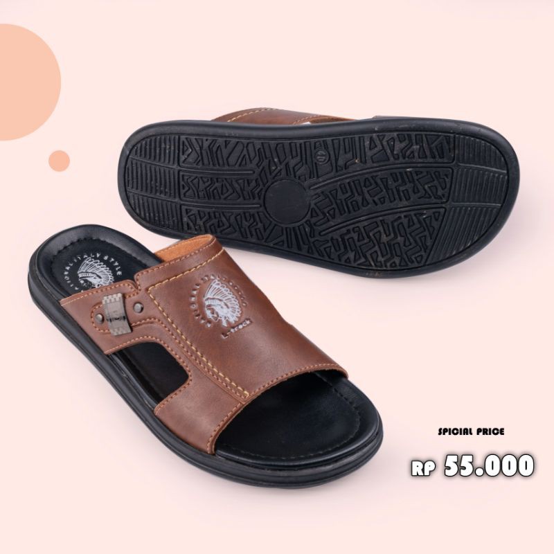 sandal L-track footwear sandal kasual pria model terbaru