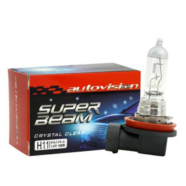 Bohlam Halogen H11 100 Watt Autovision Super Beam Lampu Mobil H11