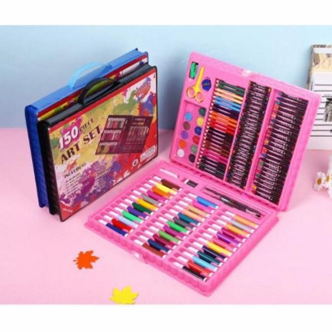 

150pcs Crayon set gambar alat tulis & lukis menggambar anak Atk06