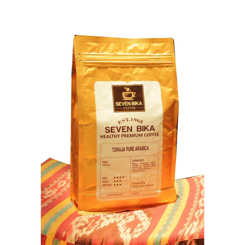 

Seven Bika Horeca Toraja Signature Pure Arabica 1 Kg [Bubuk/Biji]