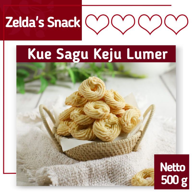 

Kue Kering Sagu Keju Zelda's Snack Home Made - 500 gr