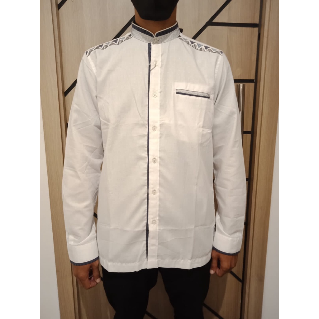 LGS JSH.383.S942KF.265.C BAJU KOKO PRIA WARNA PUTIH