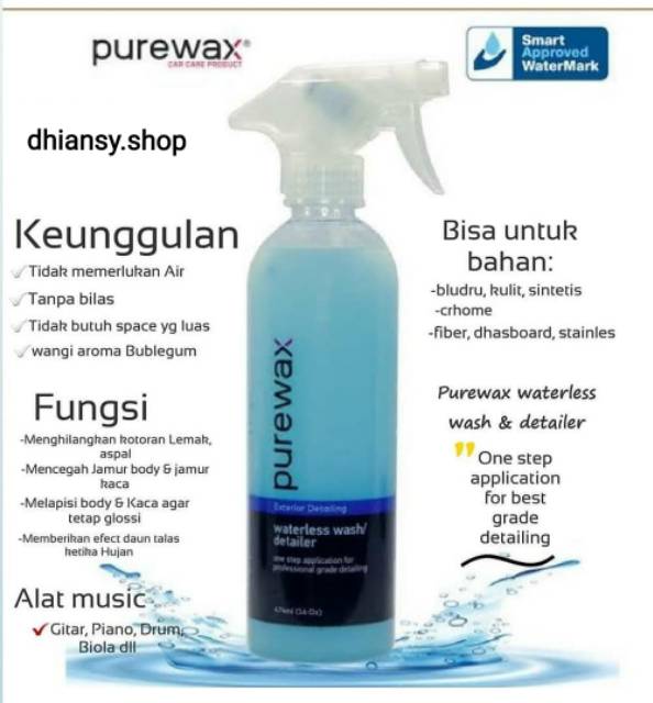 RB PureWAX/ Wash And Wax/ Obat Jamur Kaca/ Obat Head Lamp/ Penghilang Baret/ Perawatan Mobil/