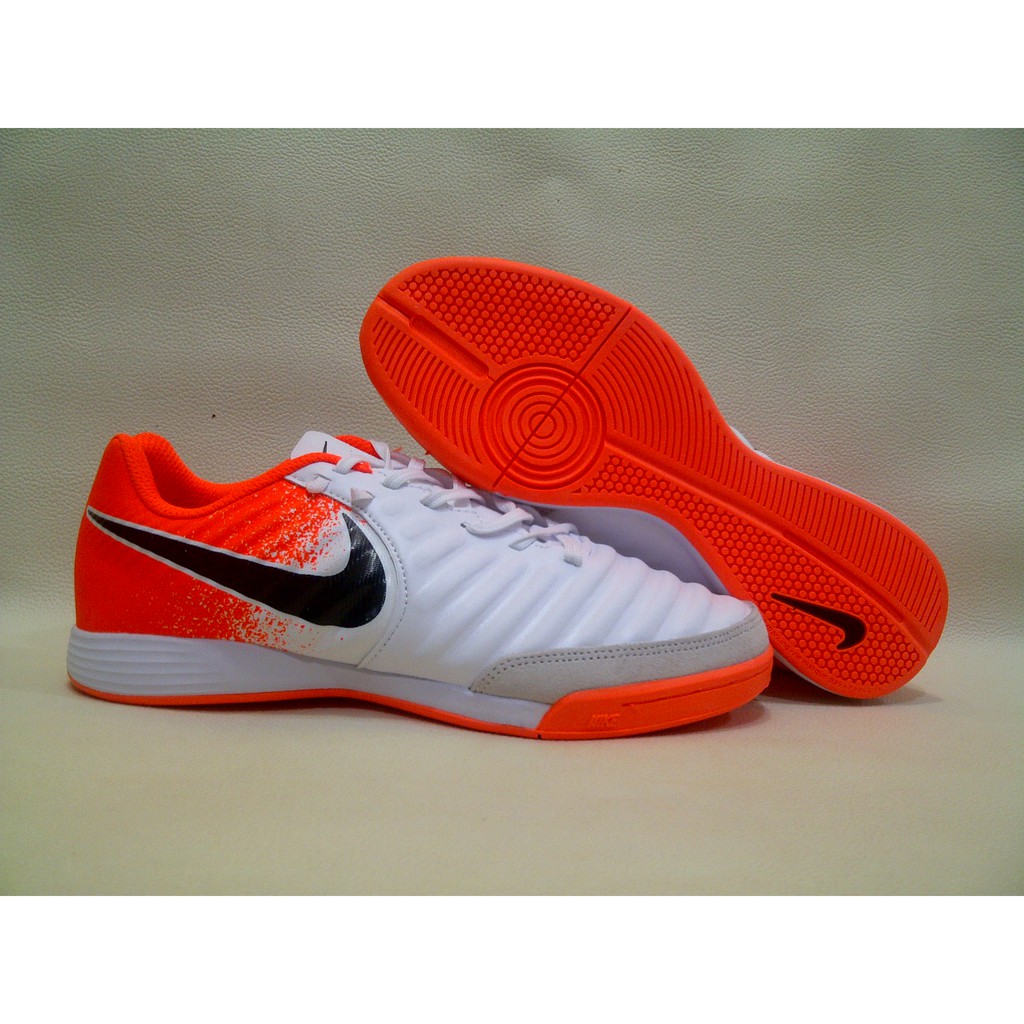 Sepatu Futsal Nike Tiempo X Legend VII White Orange IC | Shopee Indonesia