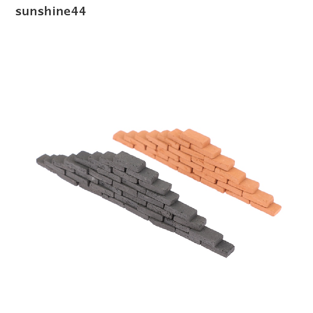 Sunshine 50Pcs / Set Mainan Miniatur Batu Bata Untuk Dekorasi Rumah Boneka DIY