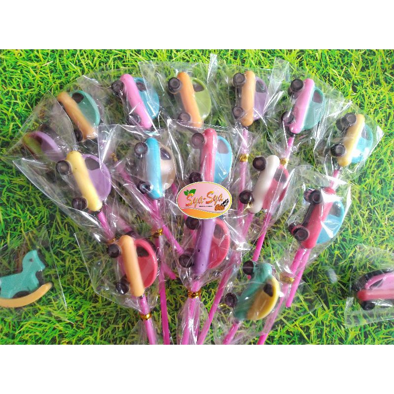 

Coklat Karakter murah stik Lolipop enak minimal order 10 pc