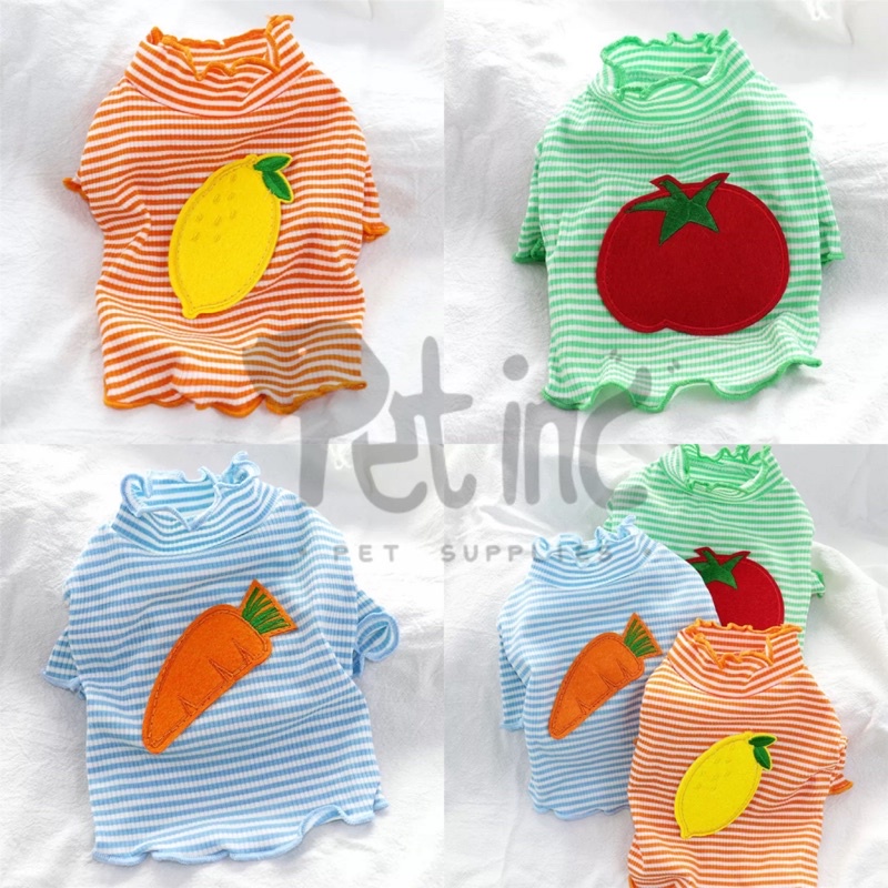 Korea Jun nee fruit stripe top