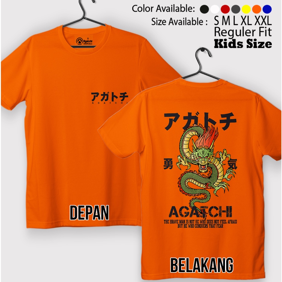 Baju Kaos Atasan Anak Laki-Laki Agatchi Dragon Naga Pemberani