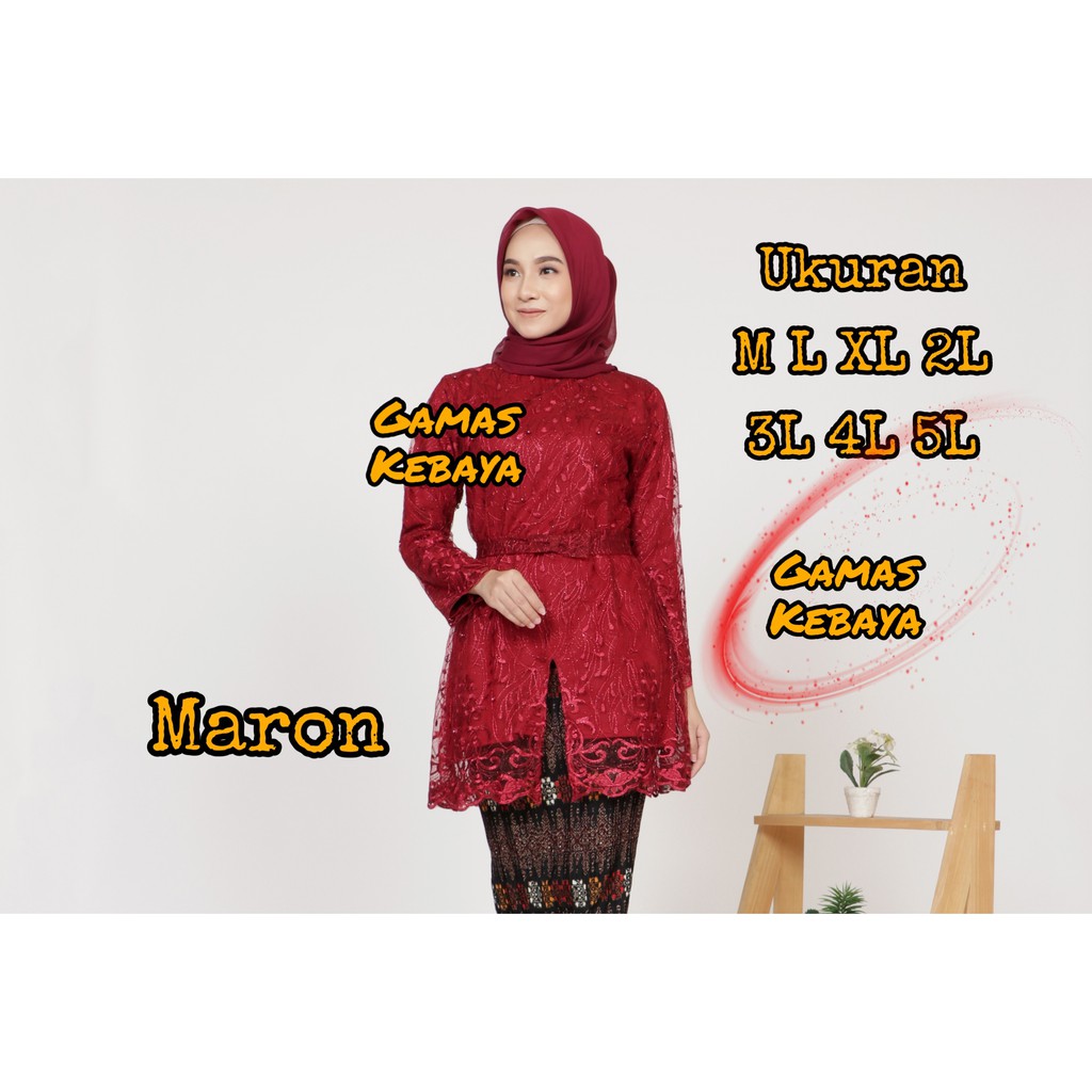 ATASAN KEBAYA CANTIKA TILE MUTIARA/KEBAYA MODERN/KEBAYA WISUDA/KEBAYA BRUKAT/KEBAYA JUMBO/BROKAT/COD