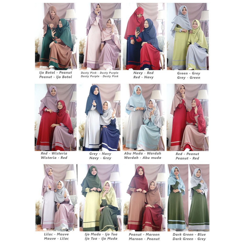 Gamis Set Amira Dress Shopee Indonesia