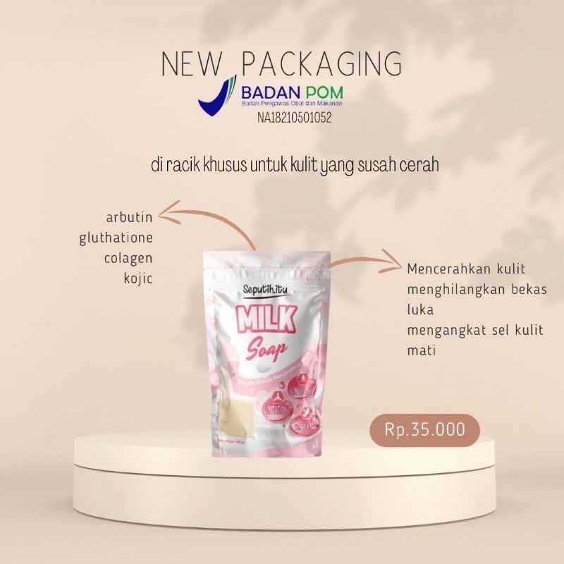 SEPUTIH ITU MILK SOAP SABUN BADAN PEMUTIH BADAN ORIGINAL