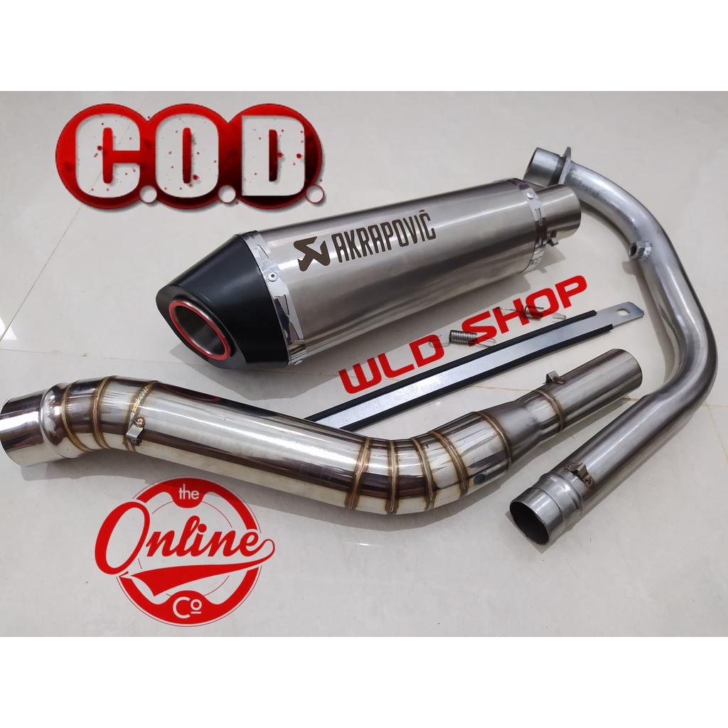 Knalpot racing motor akrapovic laser vixion new old r r15 v3 v2 new cb150r old new cbr 150 facelift 