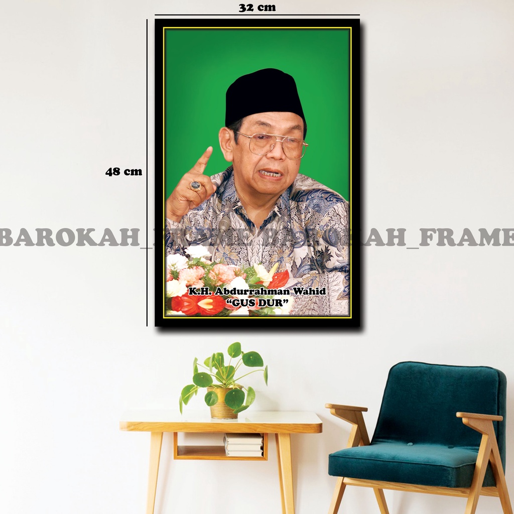 Foto Habaib Habib dan Ulama Bingkai , CUSTOM / REQUEST Sendiri Ukuran A3+ 32X48CM