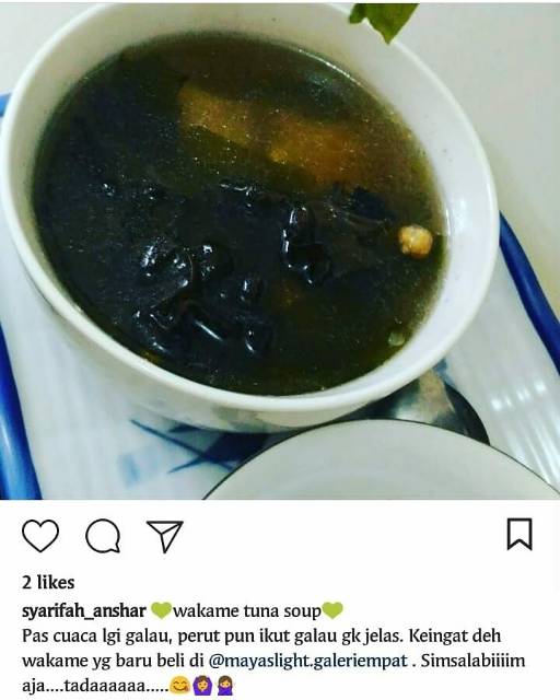 Wakame 5gr dan 10gr sup rumput laut miso soup halal dried seaweed  nori rumput laut kering biasa untuk sup tumisan ramen sup miso soup