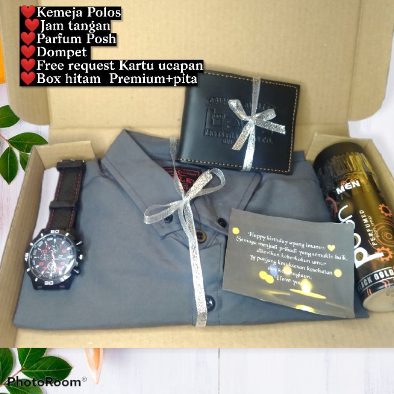 

NEW HAMPERS COWOK,KADO ULANG TAHUN PRIA,KEMEJA POLOS LENGAN PANJANG,PENDEK,JAM TANGAN REQUEST KARTU