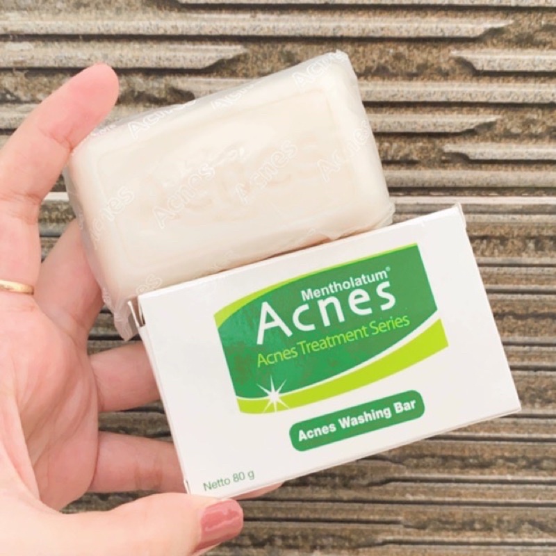 Acnes washing bar - sabun batang wajah badan punggung jerawat muka