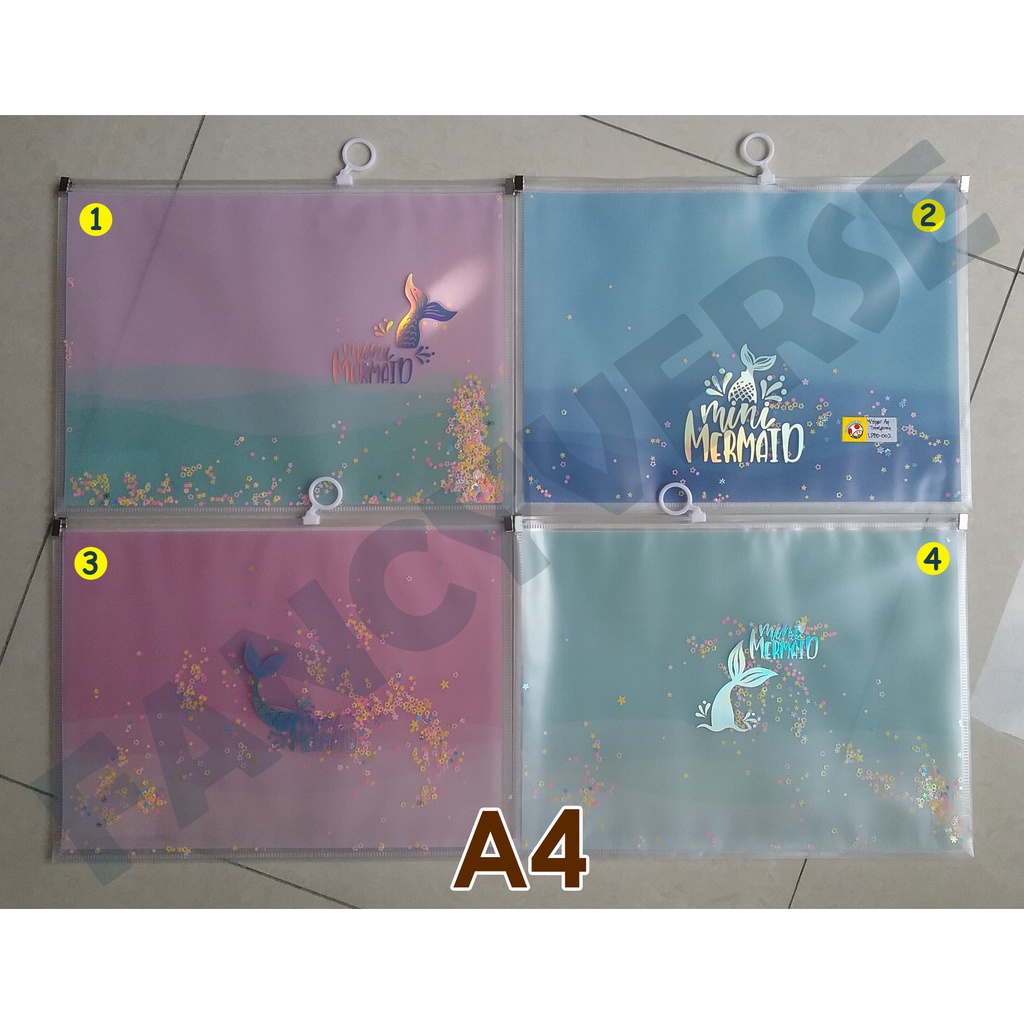 

Map Zipper A4 Mermaid LPBD-002 / Map Resleting Map File Map Tenteng