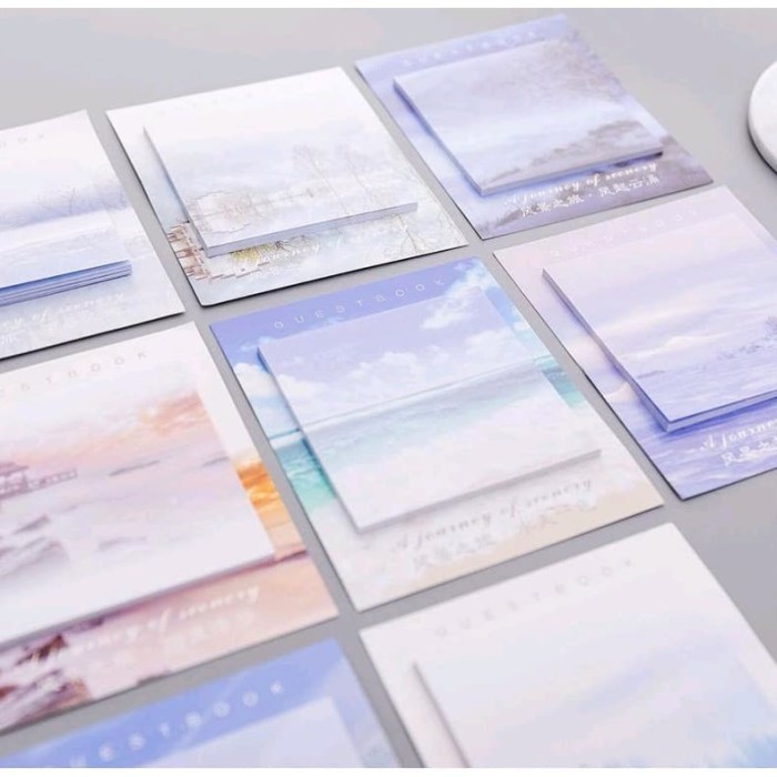 

Sticky Notes / Memo Tempel Motif Pemandangan Alam (30 Lembar)