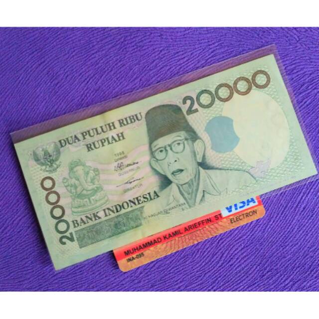 UANG KUNO UANG LAMA 20.000 KHD tahun 1998