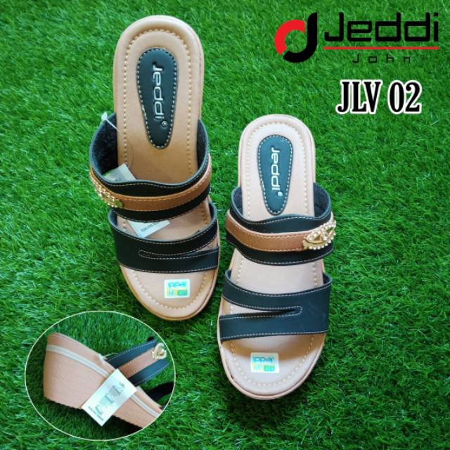 JEDDI (JLV 02) - SANDAL WANITA wedges / SeNDAL cewek hak tebal / sandal pesta