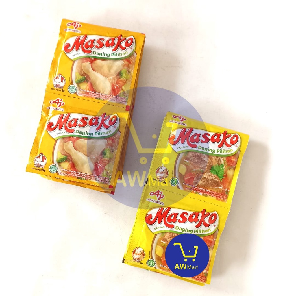 MASAKO RENCENG (12 SACHET X 9 GRAM) - AYAM &amp; SAPI, KALDU GURIH