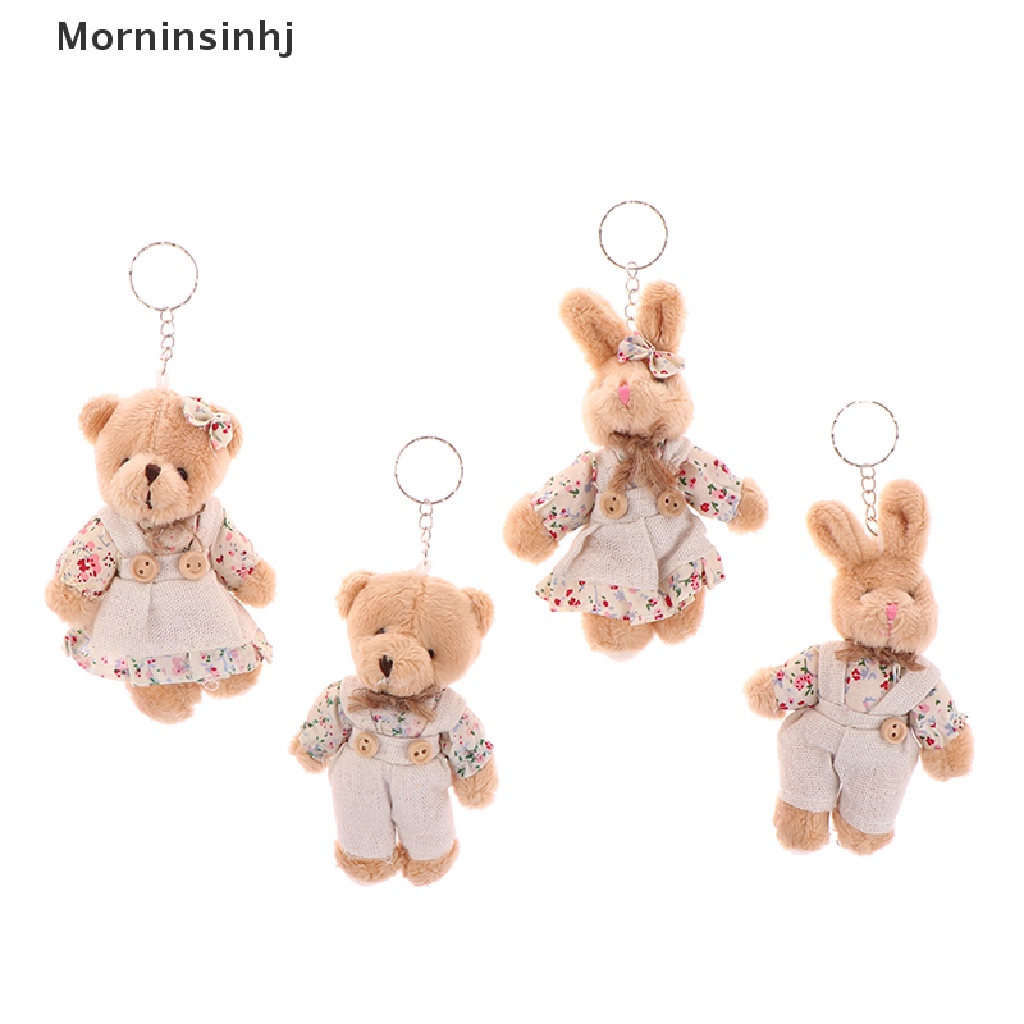 Mornin Gantungan Kunci Boneka Teddy Bear Bahan Plush