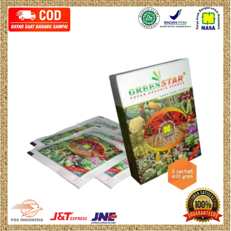 EXP 2027 PUPUK GREENSTAR GREES NASA- Pupuk Tanaman Terbaik Untuk Buah Sayur Padi Tanaman Hias