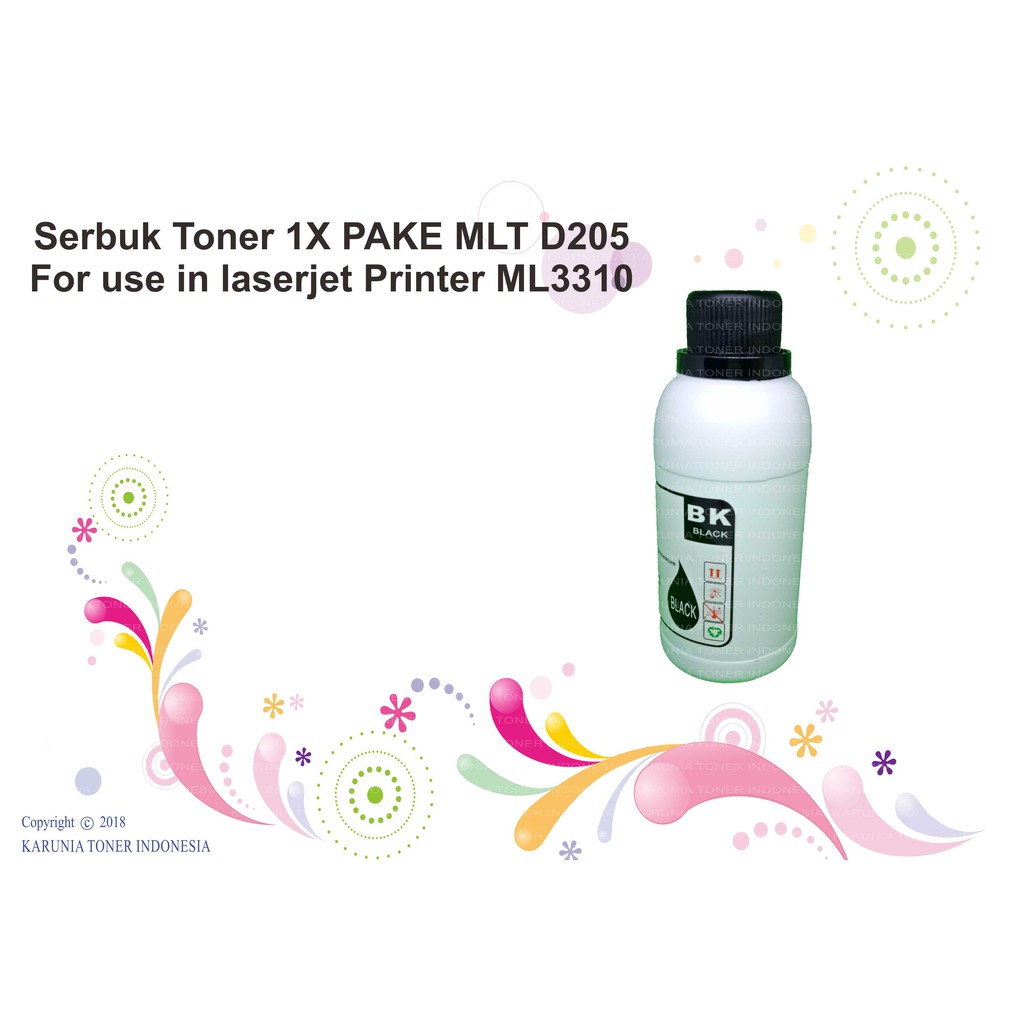 Serbuk Toner 1X PAKE MLT D205 For use in laserjet Printer ML3310