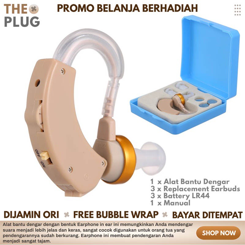 alat bantu dengar pendengaran pendengar telinga orang tua hearing aid mini Wireless Tanpa Kabel Cybe